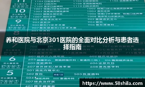 养和医院与北京301医院的全面对比分析与患者选择指南